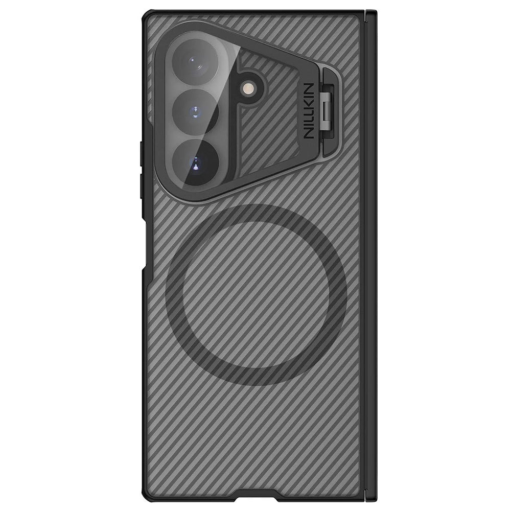 Θήκη MagSafe για Samsung Galaxy Z Fold8 Ultra F976, Nillkin, CamShield Pro με Διαφανές Κάλυμμα Φακού, Μαύρη Διαφανής