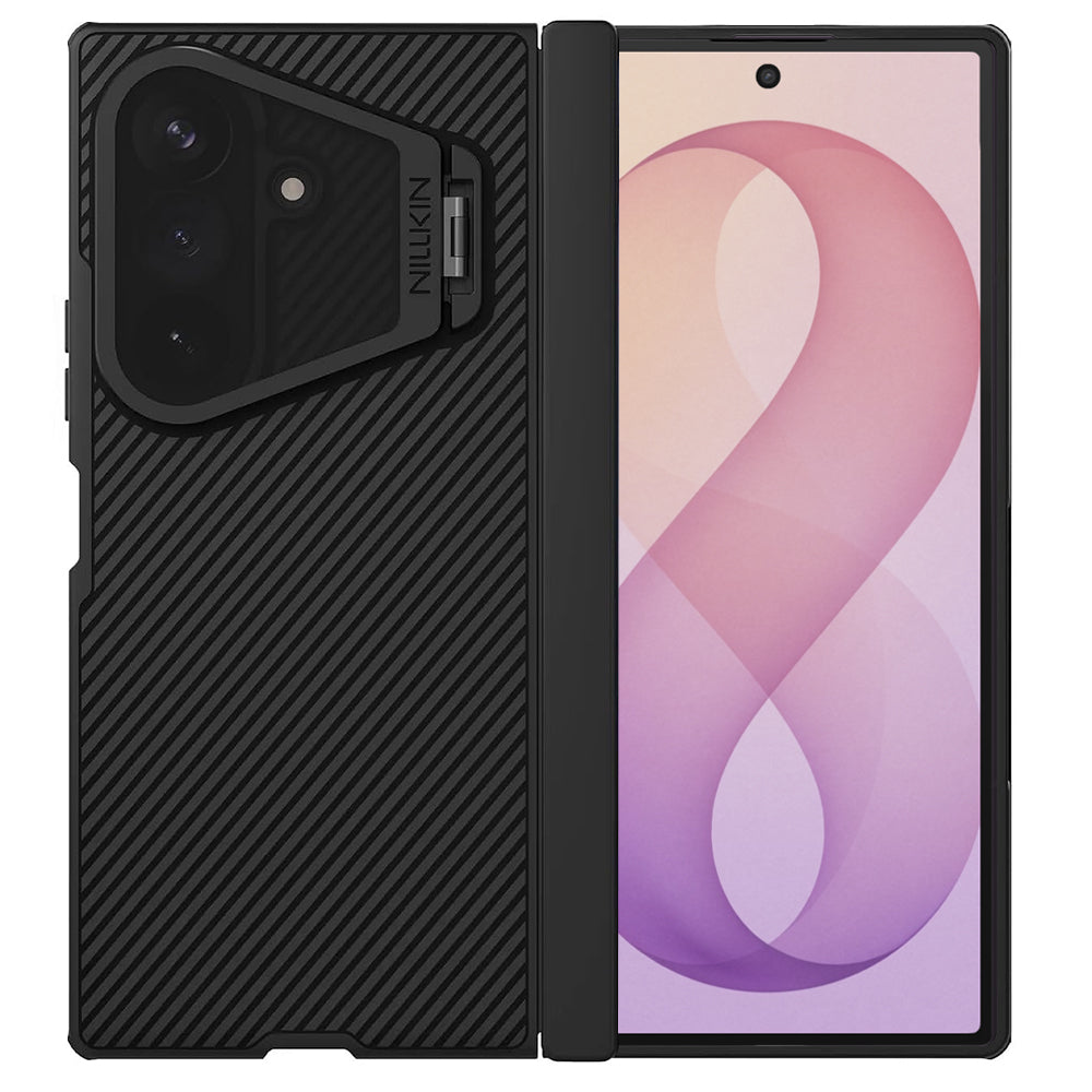 Θήκη MagSafe για Samsung Galaxy Z Fold8 Ultra F976, Nillkin, CamShield Prop με Διαφανές Μαύρο Κάλυμμα Φακού, Μαύρο
