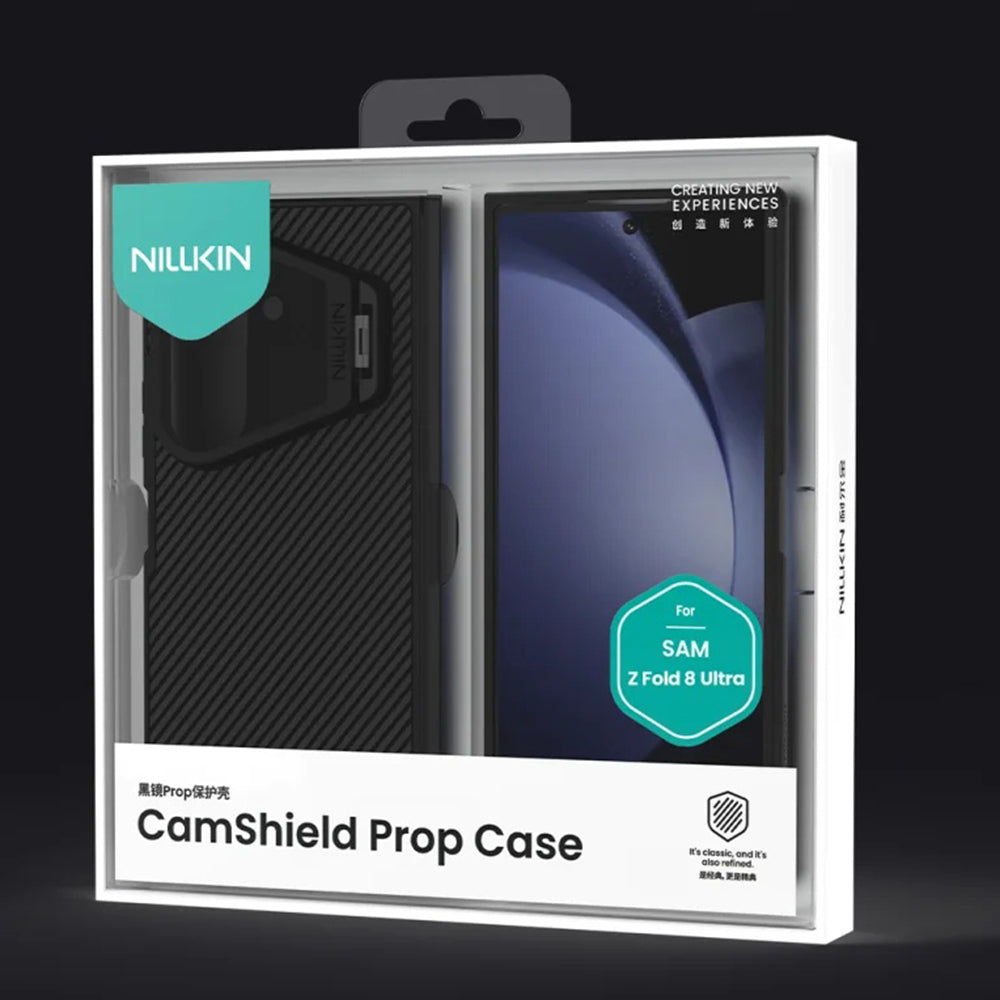 Θήκη MagSafe για Samsung Galaxy Z Fold8 Ultra F976, Nillkin, CamShield Prop με Διαφανές Μαύρο Κάλυμμα Φακού, Μαύρο