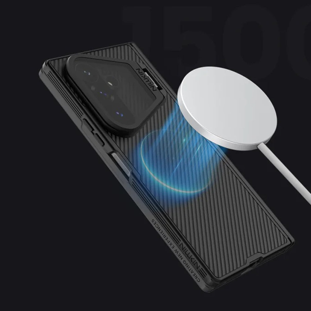 Θήκη MagSafe για Samsung Galaxy Z Fold8 Ultra F976, Nillkin, CamShield Prop με Διαφανές Μαύρο Κάλυμμα Φακού, Μαύρο