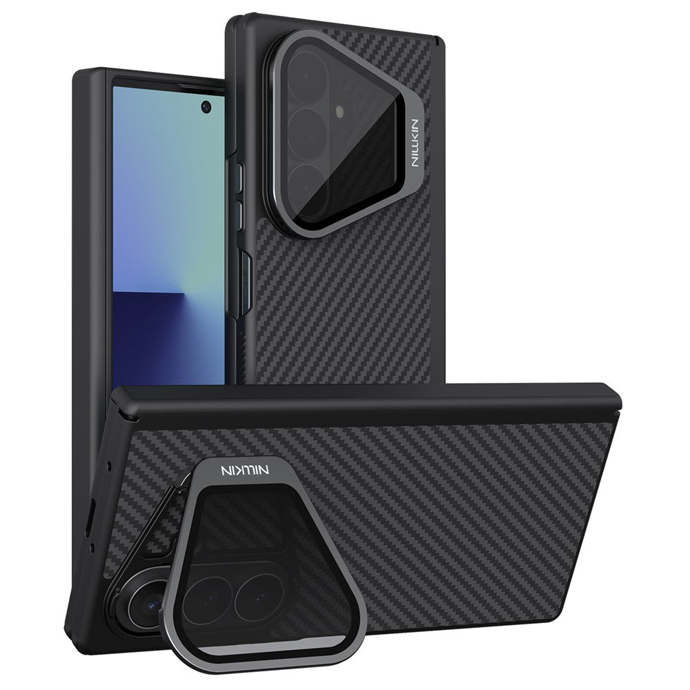 Θήκη MagSafe για Samsung Galaxy Z Fold8 Ultra F976, Nillkin, CarboProp με Διαφανές Μαύρο Κάλυμμα Φακού, Μαύρο