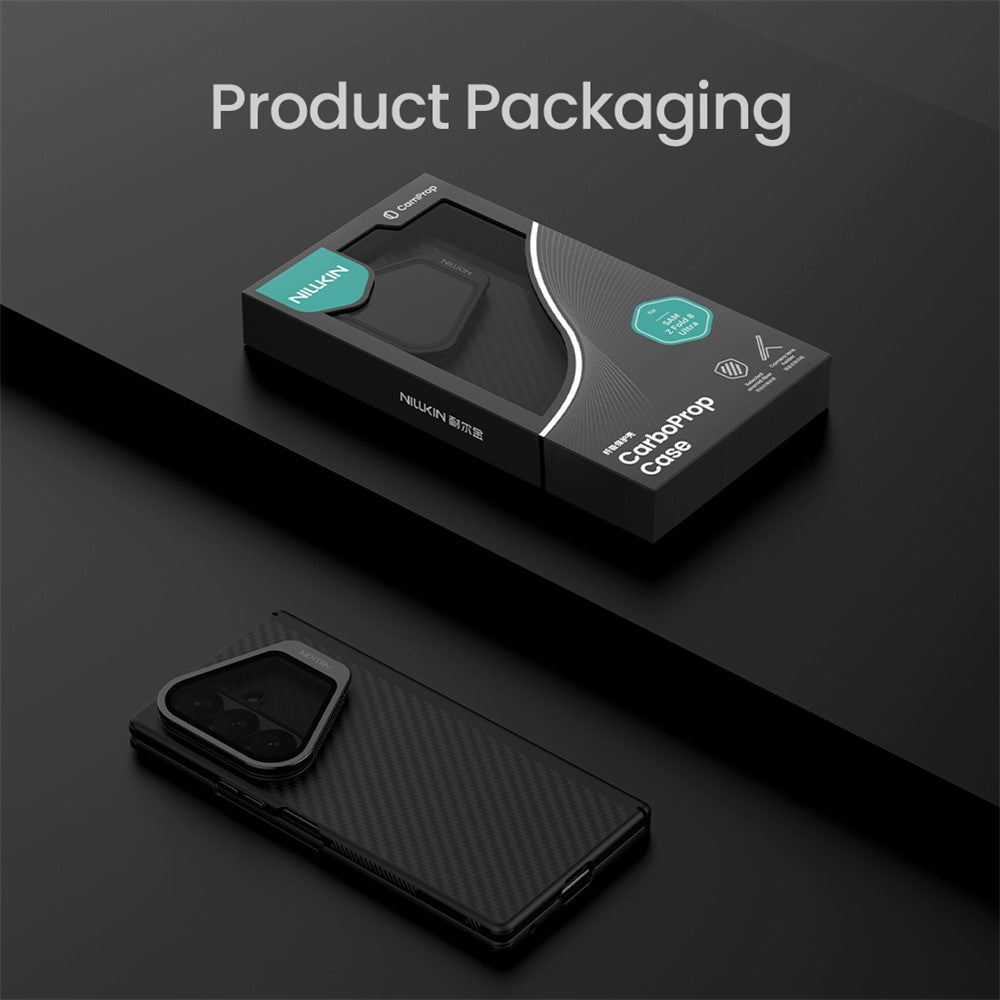 Θήκη MagSafe για Samsung Galaxy Z Fold8 Ultra F976, Nillkin, CarboProp με Διαφανές Μαύρο Κάλυμμα Φακού, Μαύρο