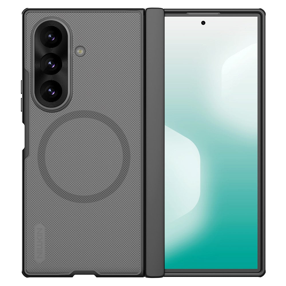 Θήκη MagSafe για Samsung Galaxy Z Fold8 Ultra F976, Nillkin, Super Frosted Shield, Μαύρη Διαφανής