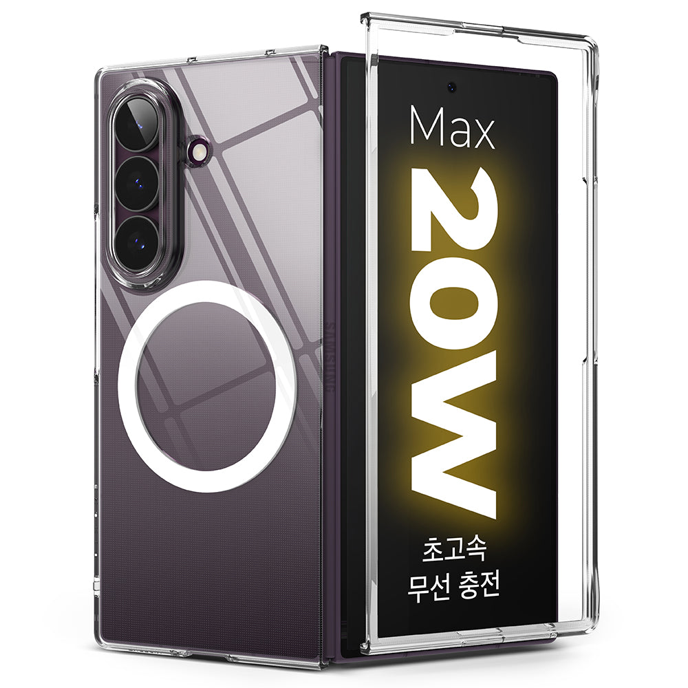 Θήκη MagSafe για Samsung Galaxy Z Fold8 Ultra F976, Ringke, Λεπτή, Διαφανής