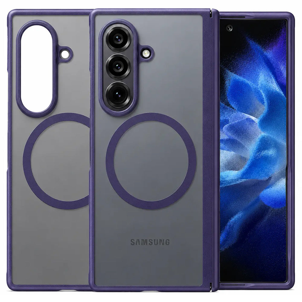 Θήκη MagSafe για Samsung Galaxy Z Fold8 Ultra F976, Torras, Guardian, Σκούρο Μωβ