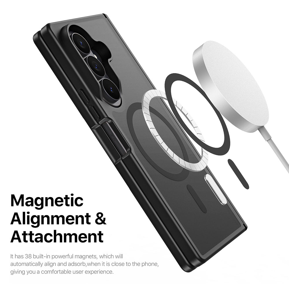 Θήκη MagSafe για Samsung Galaxy Z Fold8 Ultra F976 / Z Fold7 F966, DUX DUCIS, Yind, Μαύρο