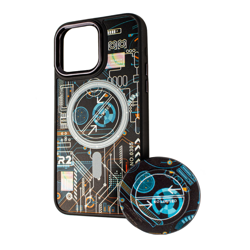 Θήκη MagSafe για Xiaomi Redmi A2 / A1, BOTER, Τεχνολογία MagPopsocket, Πολύχρωμη