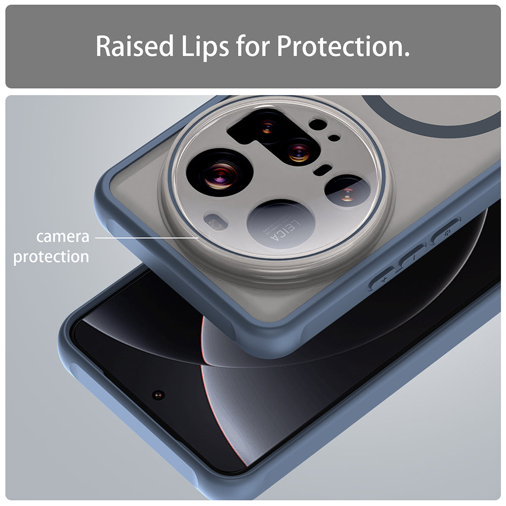 Θήκη MagSafe για Xiaomi 15 Ultra, Techsuit, HaloFrost II, Μπλε Σκούρο
