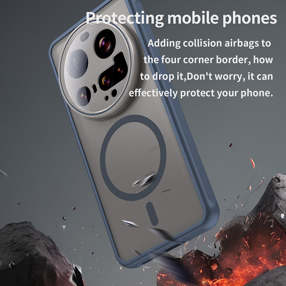 Θήκη MagSafe για Xiaomi 15 Ultra, Techsuit, HaloFrost II, Μπλε Σκούρο