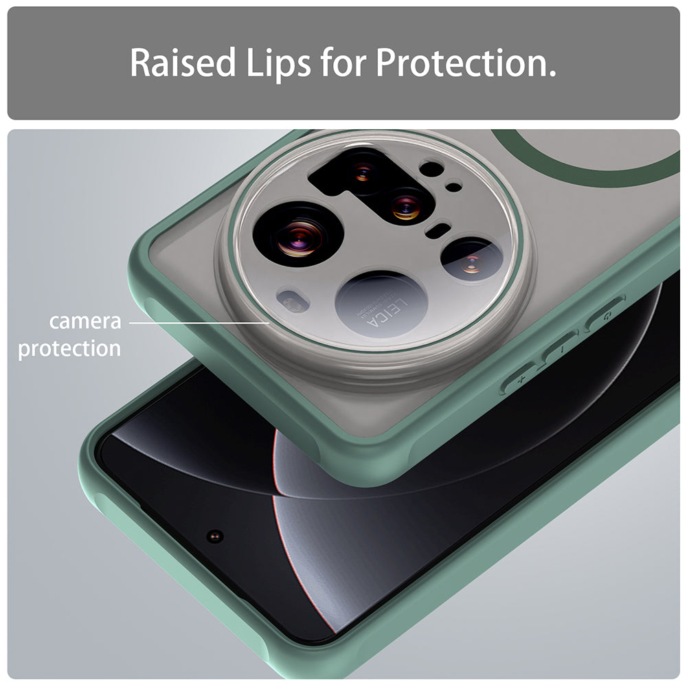 Θήκη MagSafe για Xiaomi 15 Ultra, Techsuit, HaloFrost II, Πράσινο
