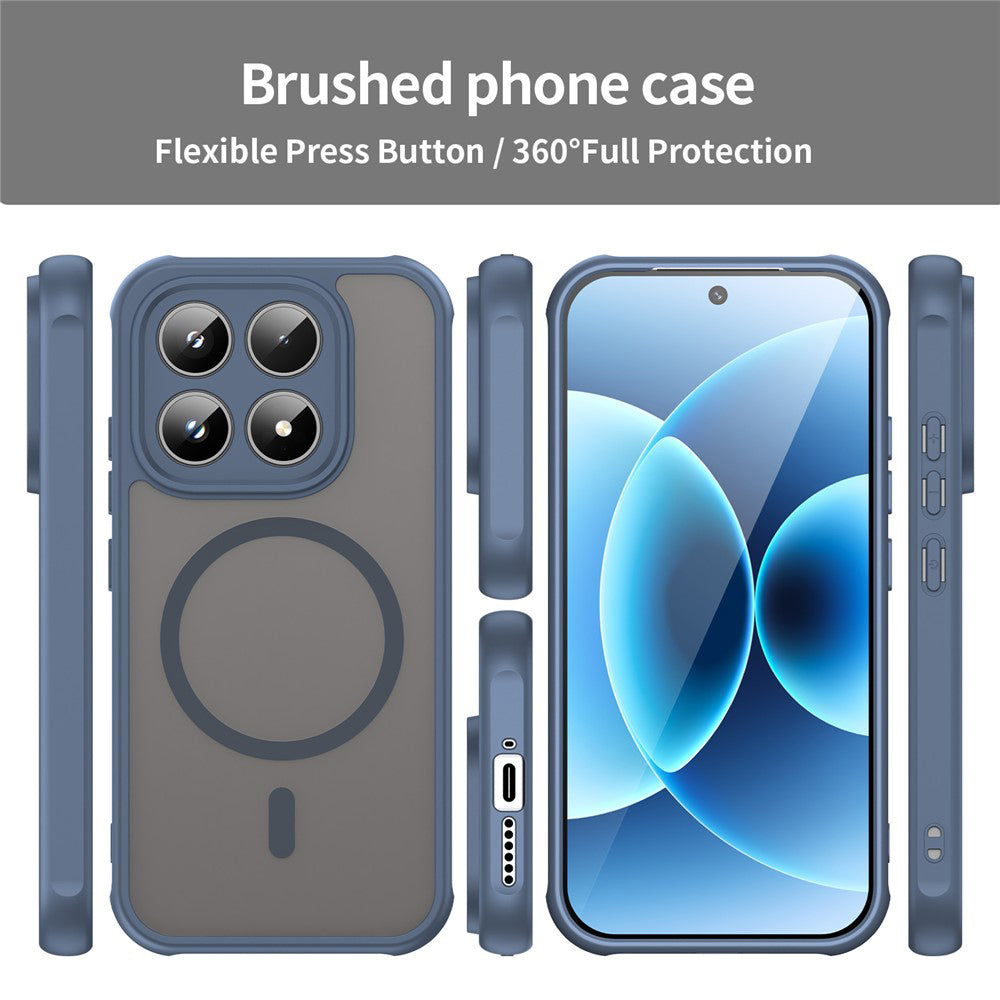 Θήκη MagSafe για Xiaomi 17T Pro, Techsuit, HaloFrost II, Μπλε Σκούρο