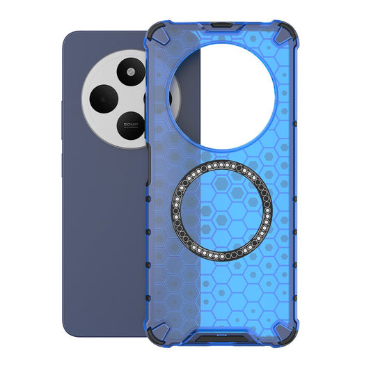 Θήκη MagSafe για Xiaomi Poco C75 / Redmi 14C, Techsuit, HoneyComb Shield, Μπλε