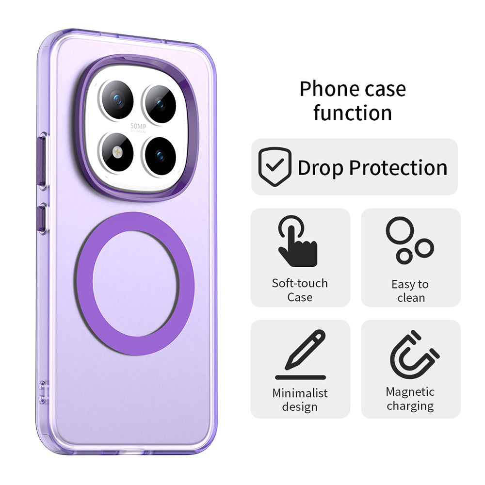 Θήκη MagSafe για Xiaomi Poco M8 Pro / Redmi Note 15 Pro+ 5G, Techsuit, CandyCase, Μωβ