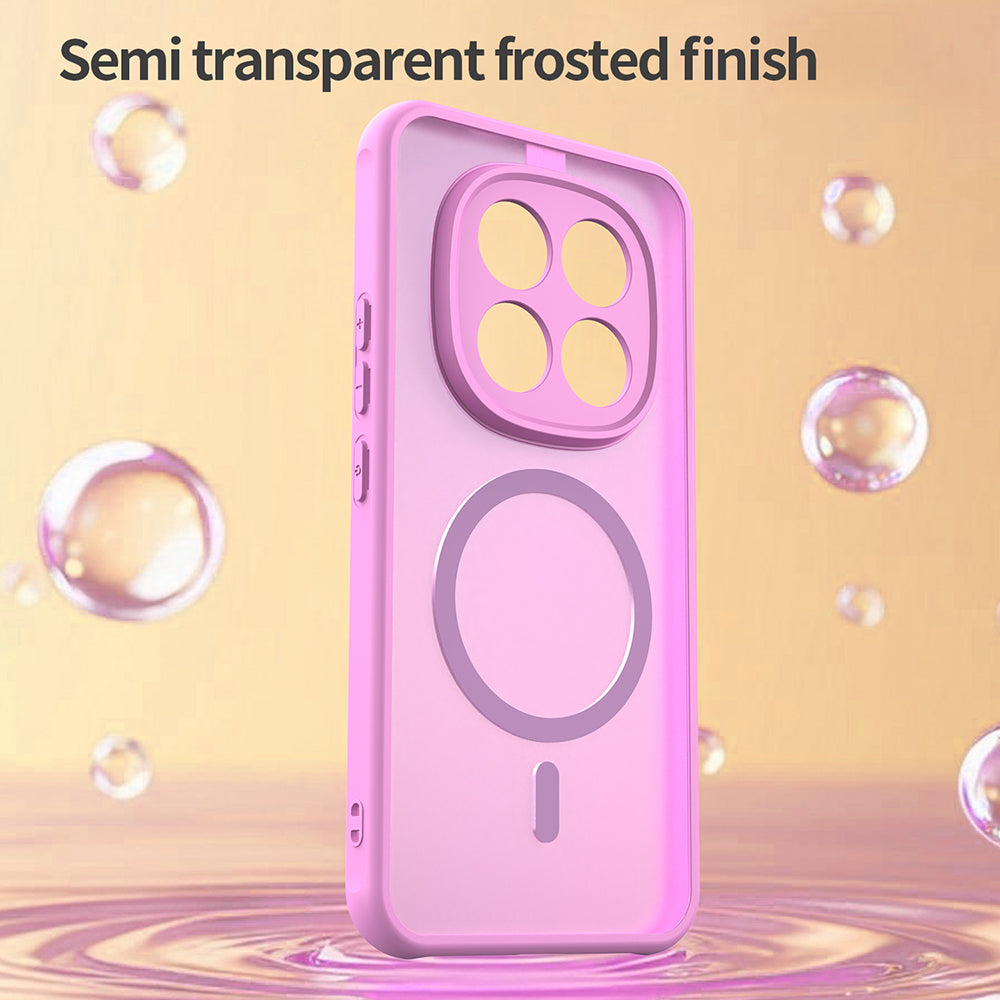 Θήκη MagSafe για Xiaomi Poco M8 Pro / Redmi Note 15 Pro+ 5G, Techsuit, HaloFrost II, Ροζ