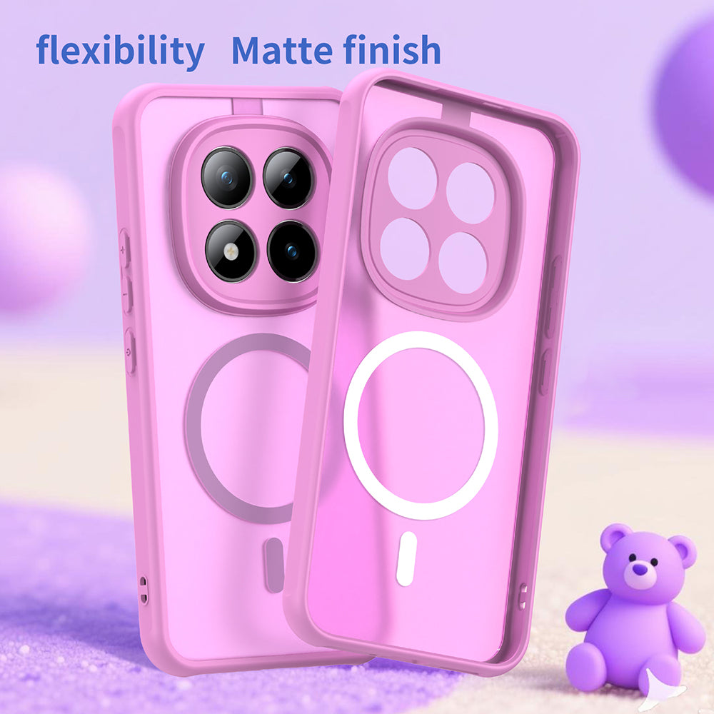 Θήκη MagSafe για Xiaomi Poco M8 Pro / Redmi Note 15 Pro+ 5G, Techsuit, HaloFrost II, Ροζ