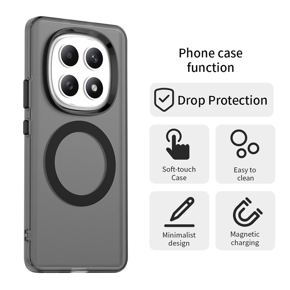 Θήκη MagSafe για Xiaomi Poco M8 / Redmi Note 15 5G, Techsuit, CandyCase, Μαύρη