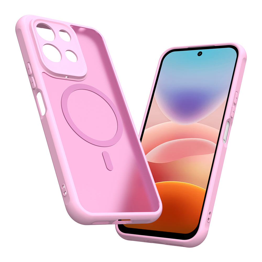 Θήκη MagSafe για Xiaomi Redmi 17 5G / 17 4G, Techsuit, HaloFrost II, Ροζ