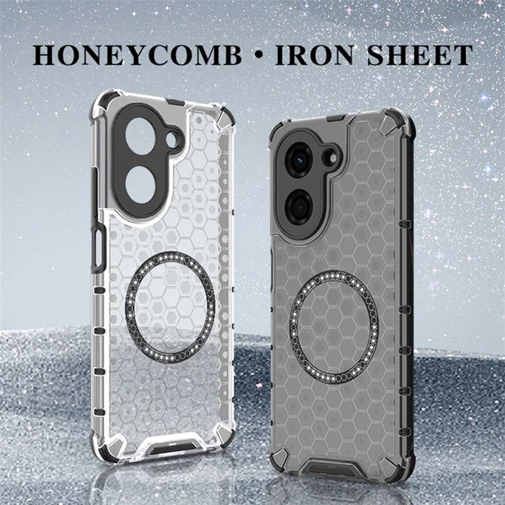 Θήκη MagSafe για Xiaomi Redmi A5 4G (Περιφερειακή), Techsuit, HoneyComb Shield, Λευκή