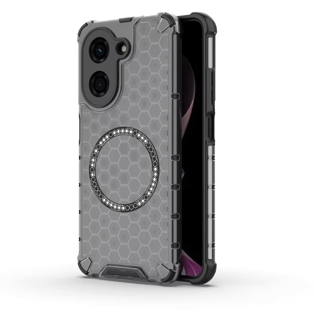 Θήκη MagSafe για Xiaomi Redmi A5 4G (Περιφερειακή), Techsuit, HoneyComb Shield, Μαύρη