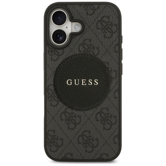 Θήκη MagSafe για Apple iPhone 17, Guess, 4G Circle Classic Logo, Μαύρη
