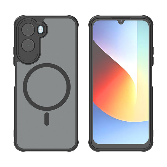 Θήκη MagSafe για Xiaomi Redmi A7 Pro 4G, Techsuit, HaloFrost II, Μαύρη