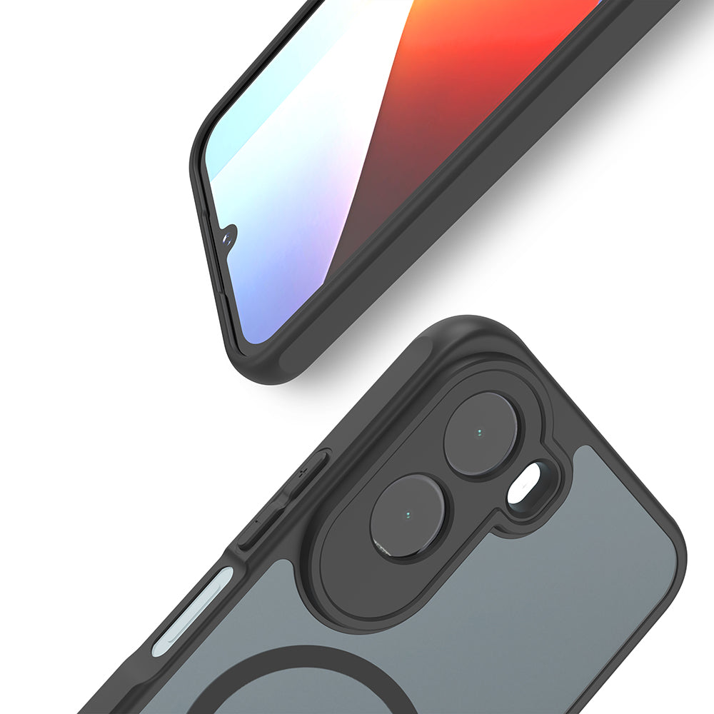 Θήκη MagSafe για Xiaomi Redmi A7 Pro 4G, Techsuit, HaloFrost II, Μαύρη