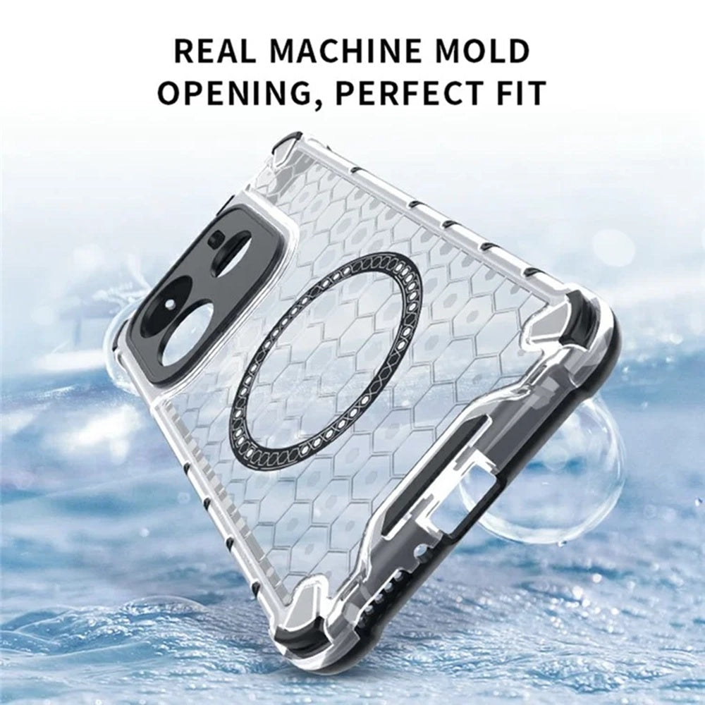 Θήκη MagSafe για Xiaomi Redmi Note 14 5G, Techsuit, HoneyComb Shield, Λευκό