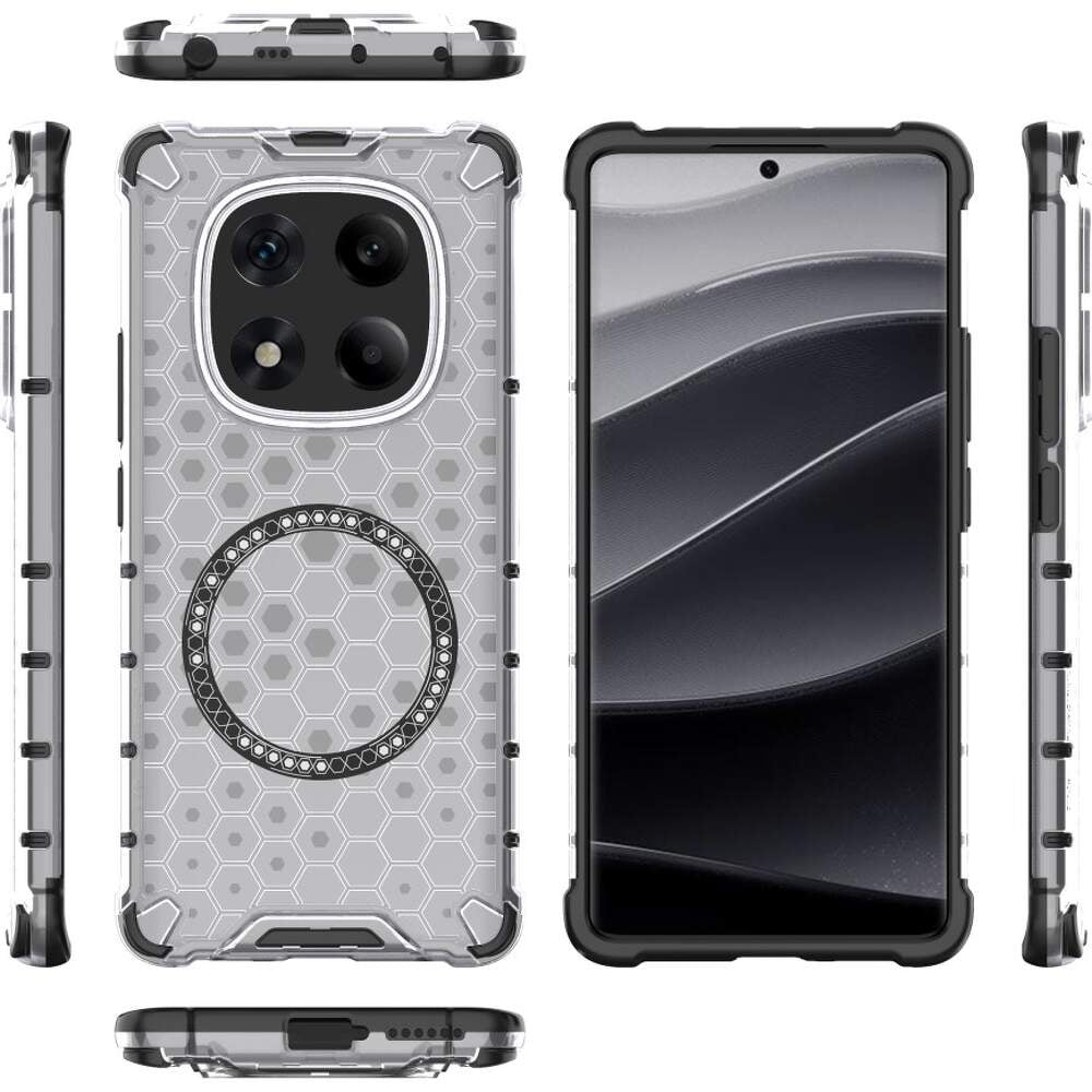 Θήκη MagSafe για Xiaomi Redmi Note 14 Pro+ 5G, Techsuit, HoneyComb Shield, Λευκό