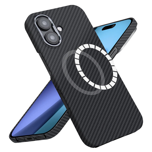 MagSafe Case for Apple iPhone 17, Techsuit, Aramid Fiber, Black
