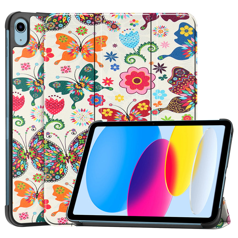 Θήκη για Apple iPad (2025) / (2022), Techsuit, FoldPro Butterfly, Πολύχρωμο