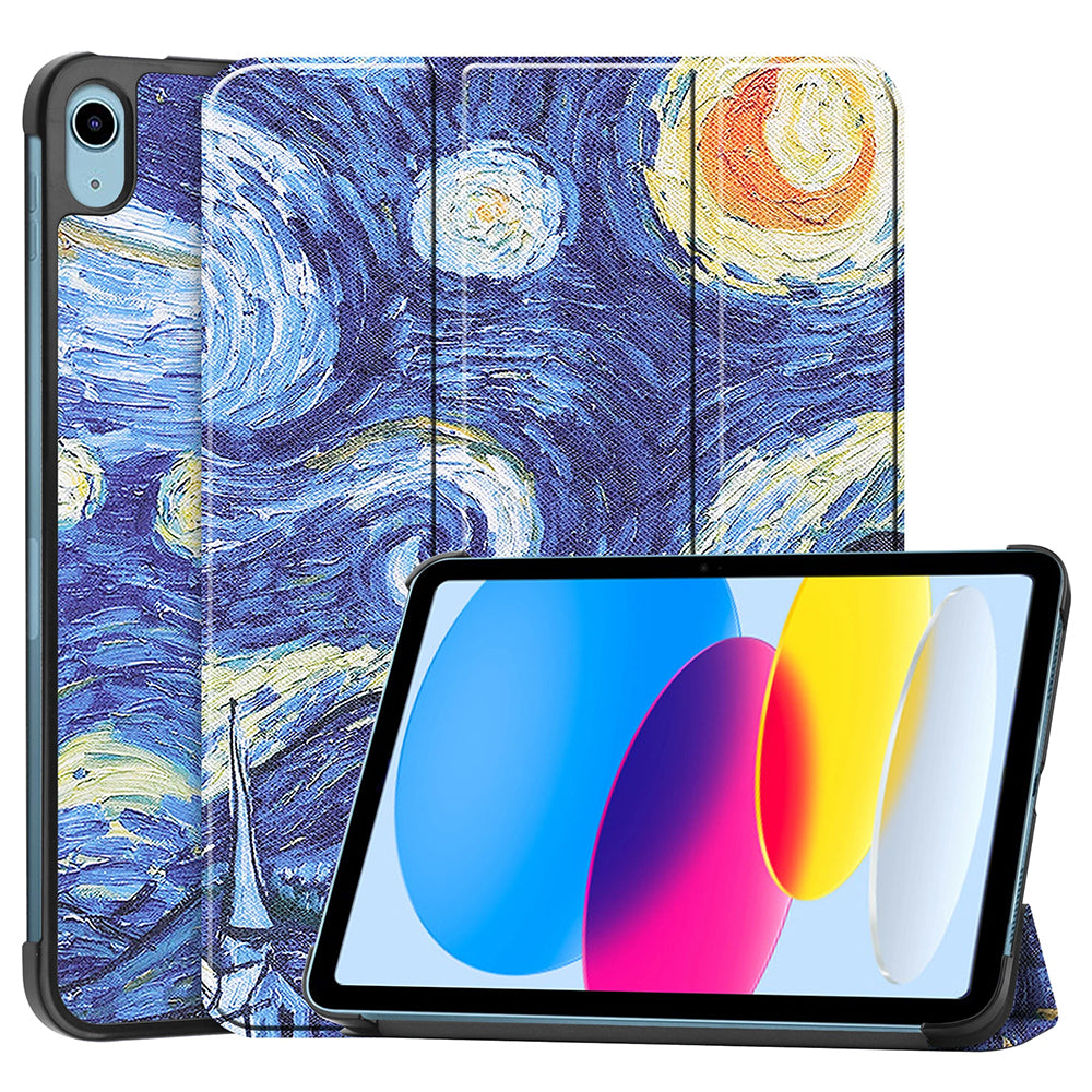 Θήκη για Apple iPad (2025) / (2022), Techsuit, FoldPro Starry Night, Πολύχρωμο