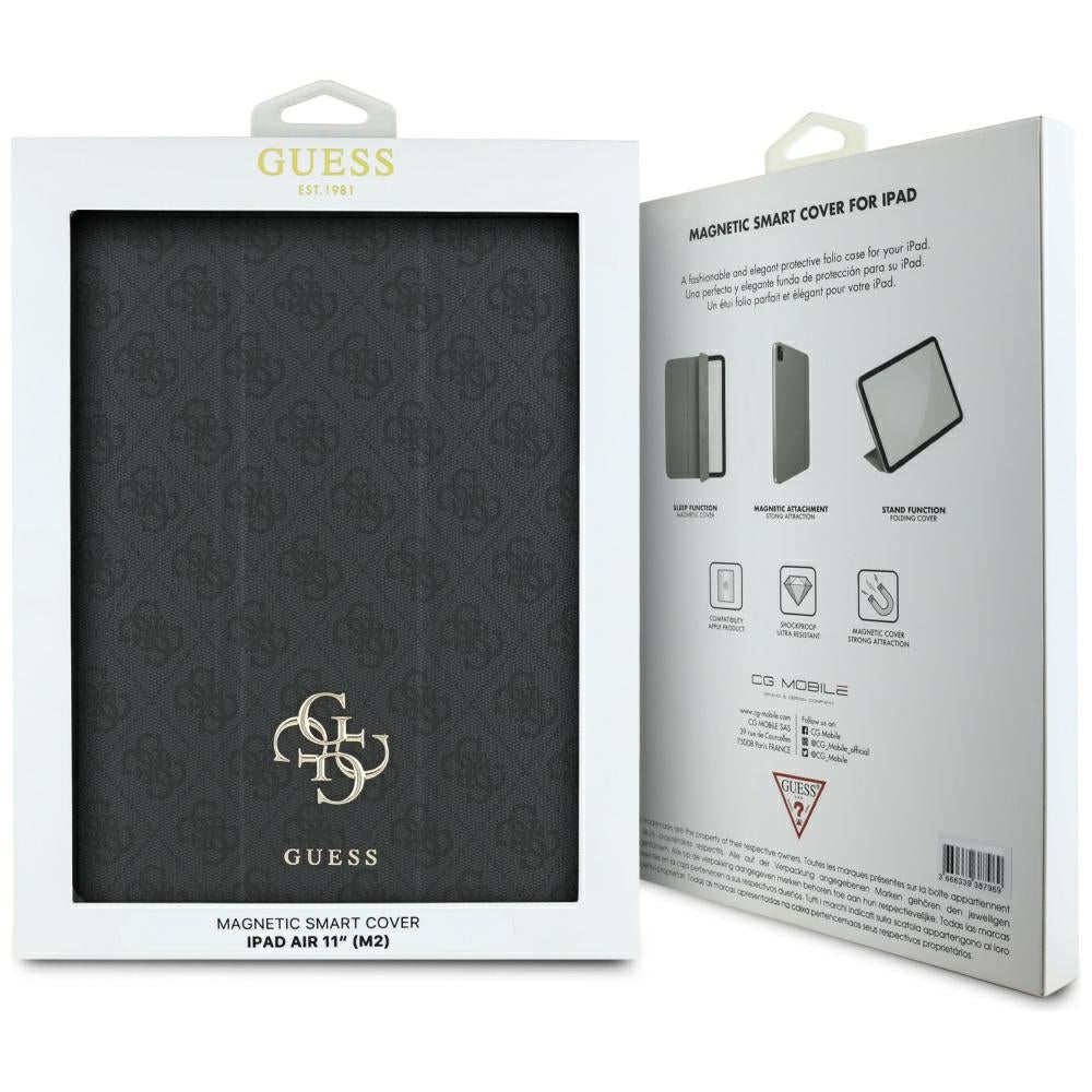 Θήκη για Apple iPad Air 11 (2026) / iPad Air 11 (2025) / Air 11 (2024), Guess, 4G Big Logo, Μαύρο