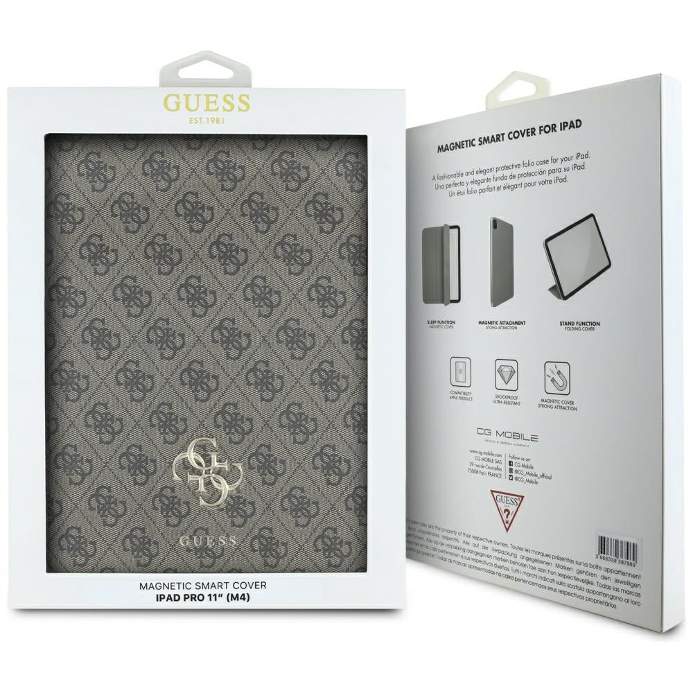 Θήκη για Apple iPad Pro 11 (2024), Guess, 4G Big Logo, Καφέ