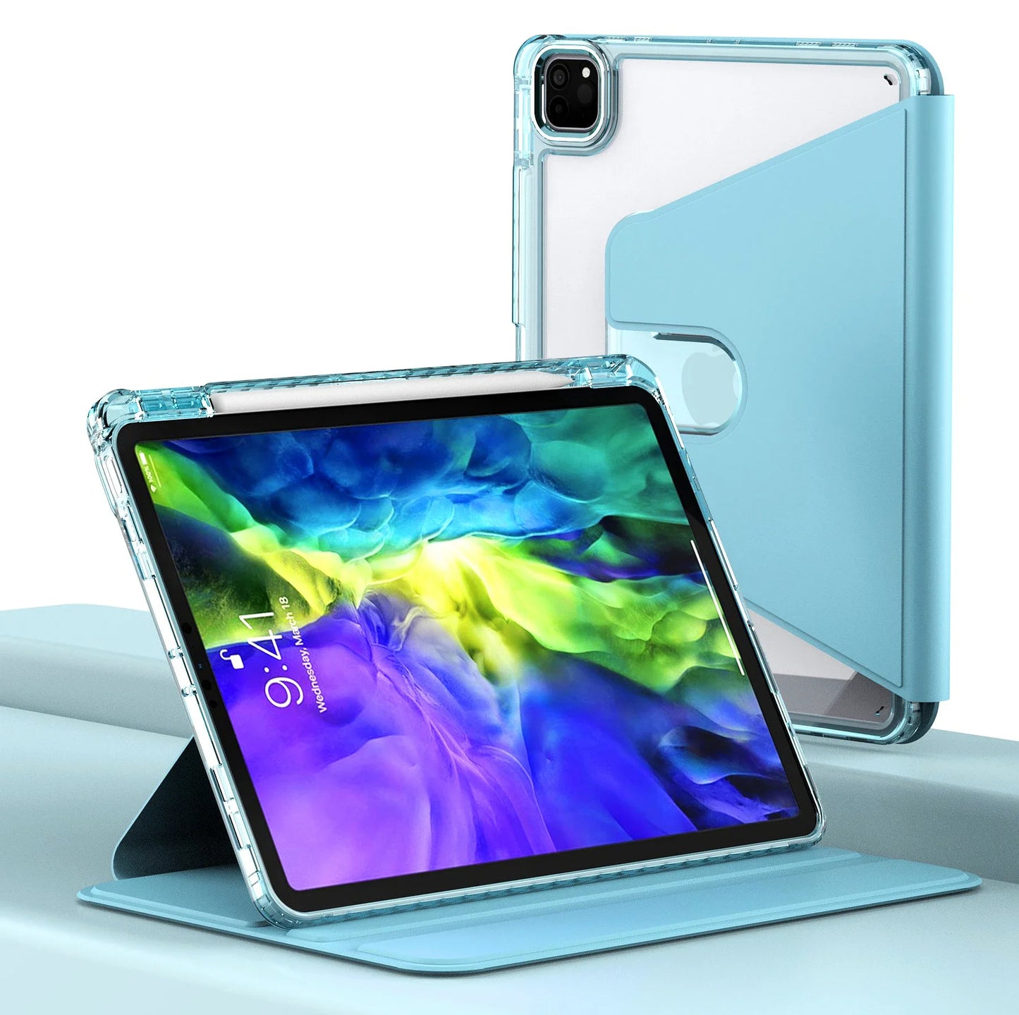 Θήκη για Apple iPad Pro 11 (2024), Techsuit, Crystal Vision, Μπλε