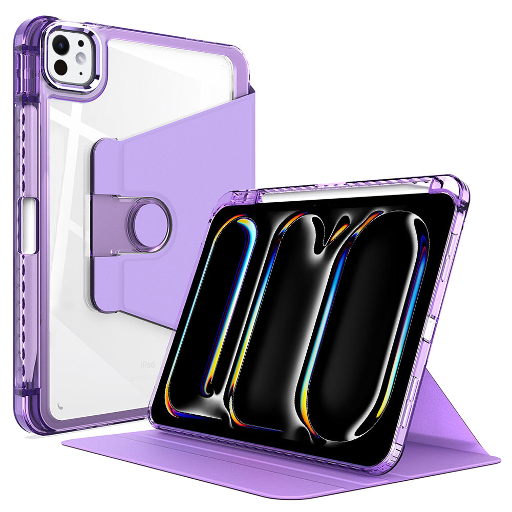 Θήκη για Apple iPad Pro 11 (2024), Techsuit, Crystal Vision, Μωβ