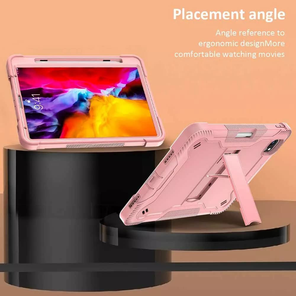 Θήκη για Apple iPad Pro 13 (2024), Techsuit, Rugged TabShell, Ροζ