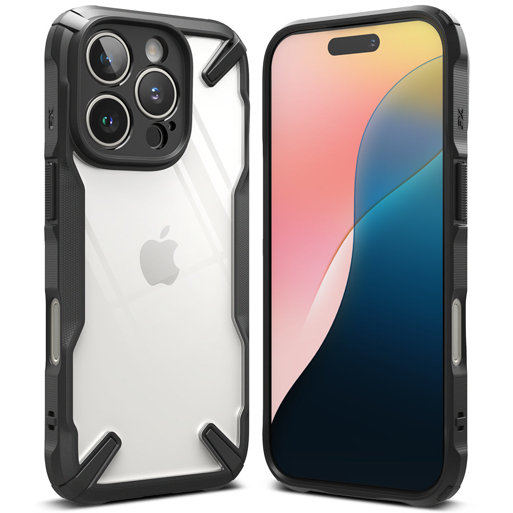 Θήκη για Apple iPhone 16 Pro Max, Ringke, Fusion X, Μαύρο