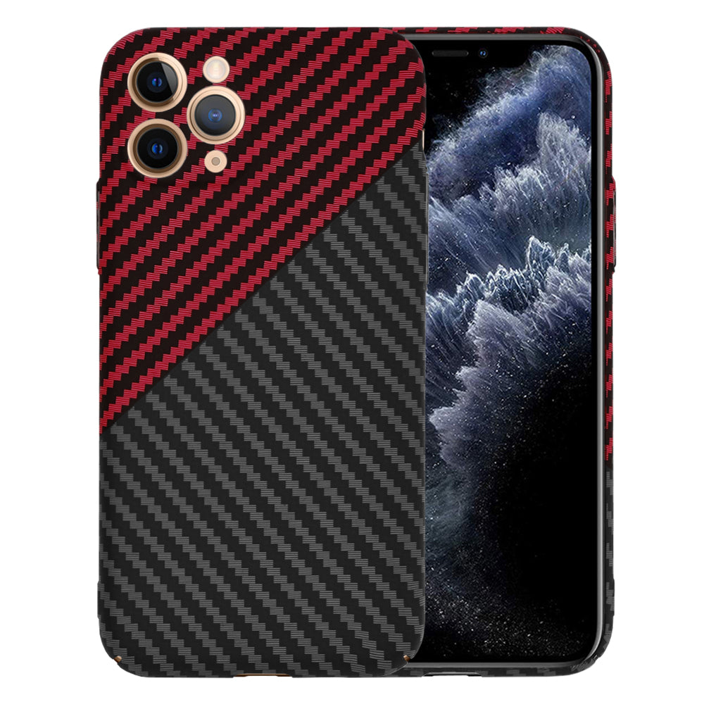 Θήκη για Apple iPhone 11 Pro, Techsuit, Carbonite FiberShell, Μαύρο Κόκκινο