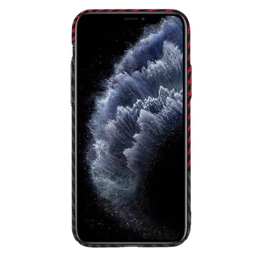 Θήκη για Apple iPhone 11 Pro, Techsuit, Carbonite FiberShell, Μαύρο Κόκκινο