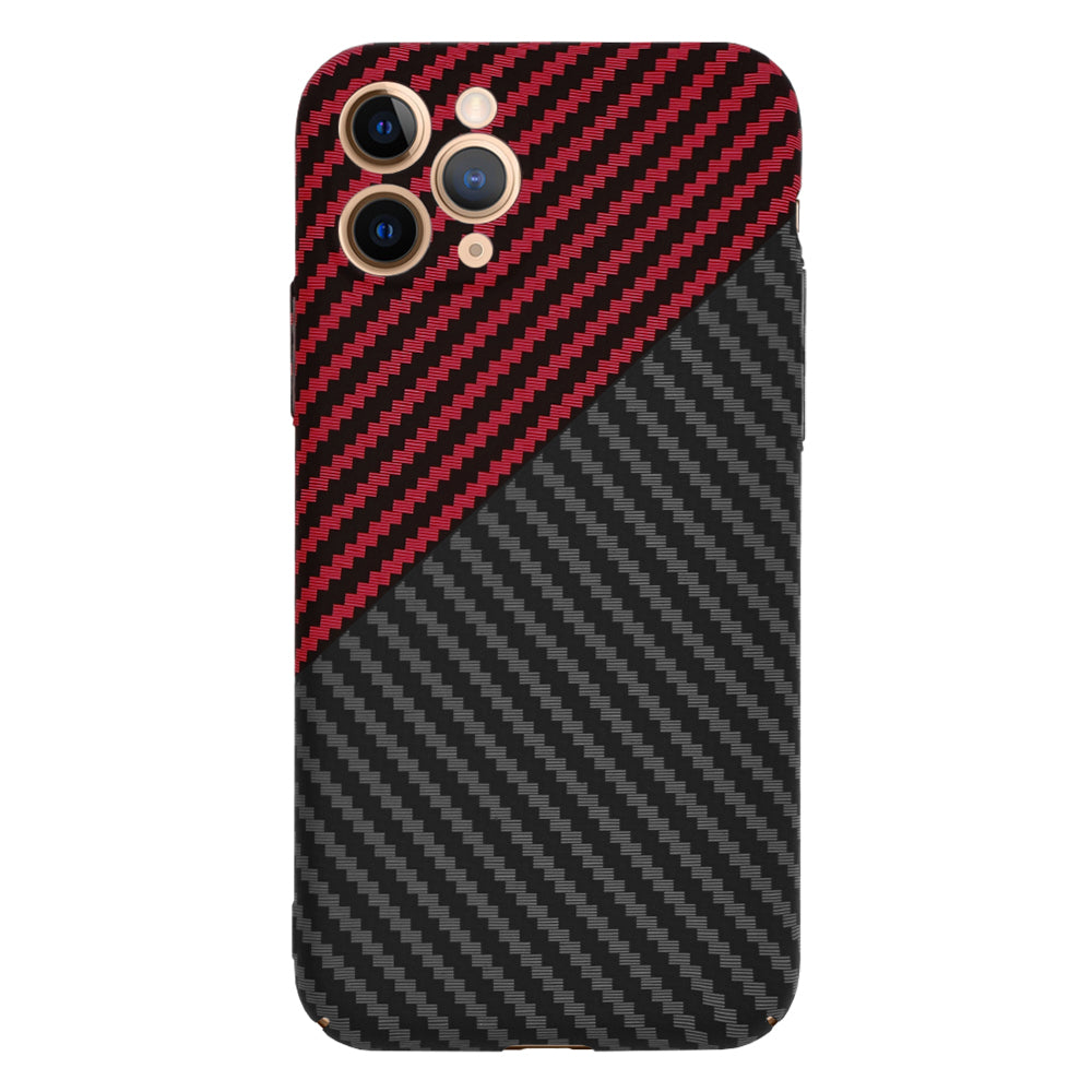Θήκη για Apple iPhone 11 Pro, Techsuit, Carbonite FiberShell, Μαύρο Κόκκινο