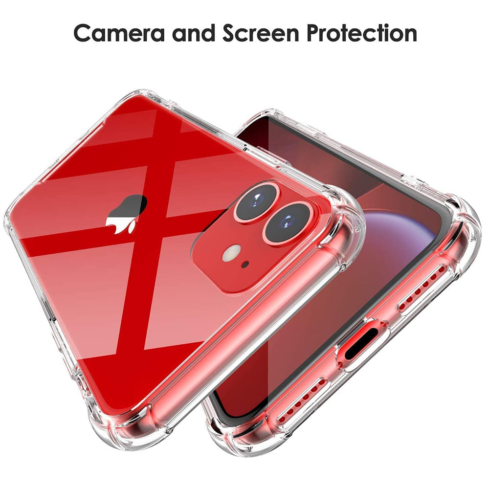 Θήκη για Apple iPhone 12, Techsuit, Ανθεκτική σε Κρούσεις Διαφανής, Διάφανη