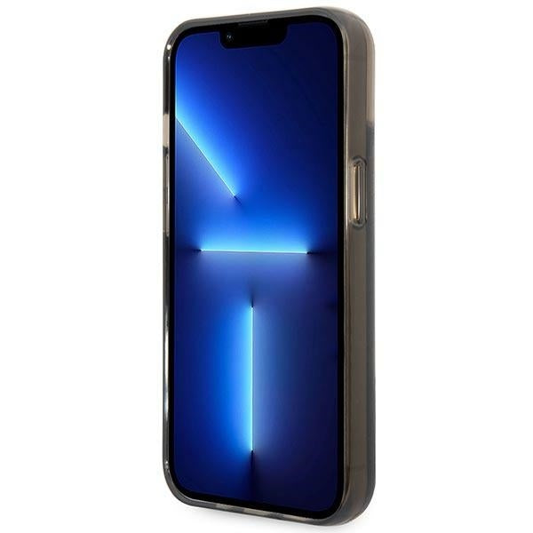 Θήκη για Apple iPhone 14 Plus, Karl Lagerfeld, Liquid Glitter KL Logo, Μαύρη