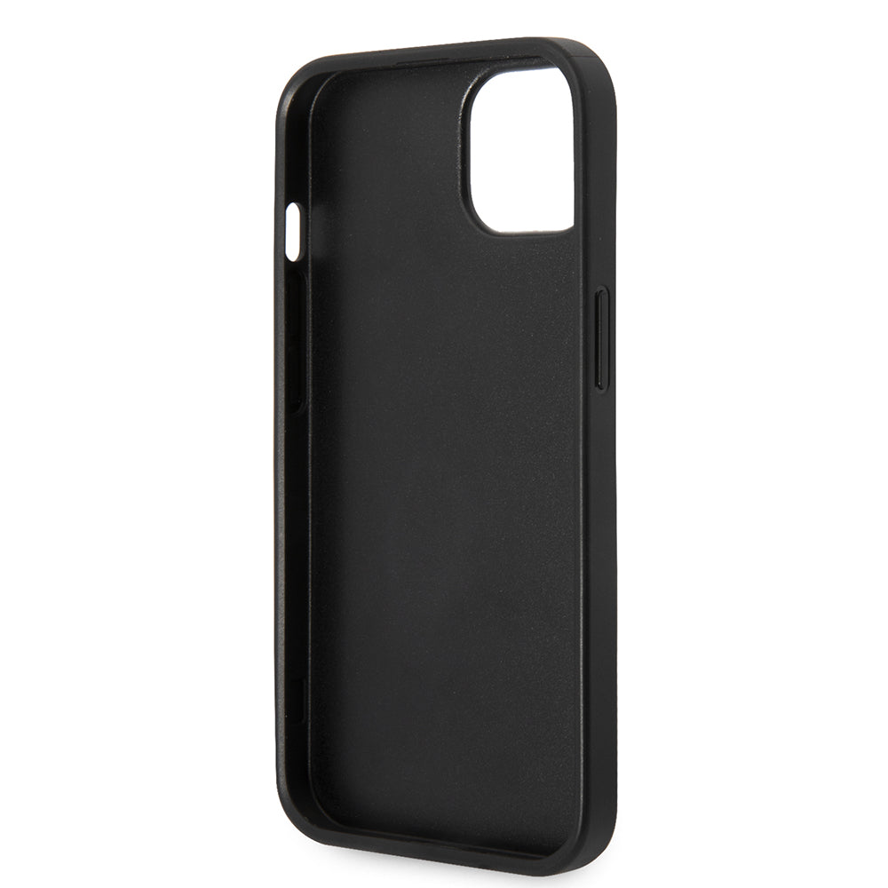 Θήκη για Apple iPhone 14 Plus, Karl Lagerfeld, Saffiano Karl's Head, Ασημί