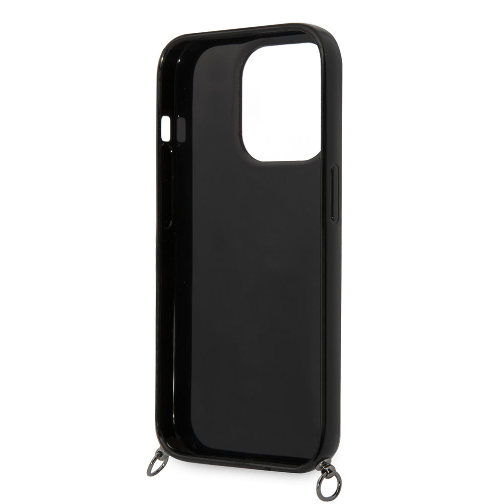 Case for Apple iPhone 14 Pro, Karl Lagerfeld, Color Stripes with Strap, Pink