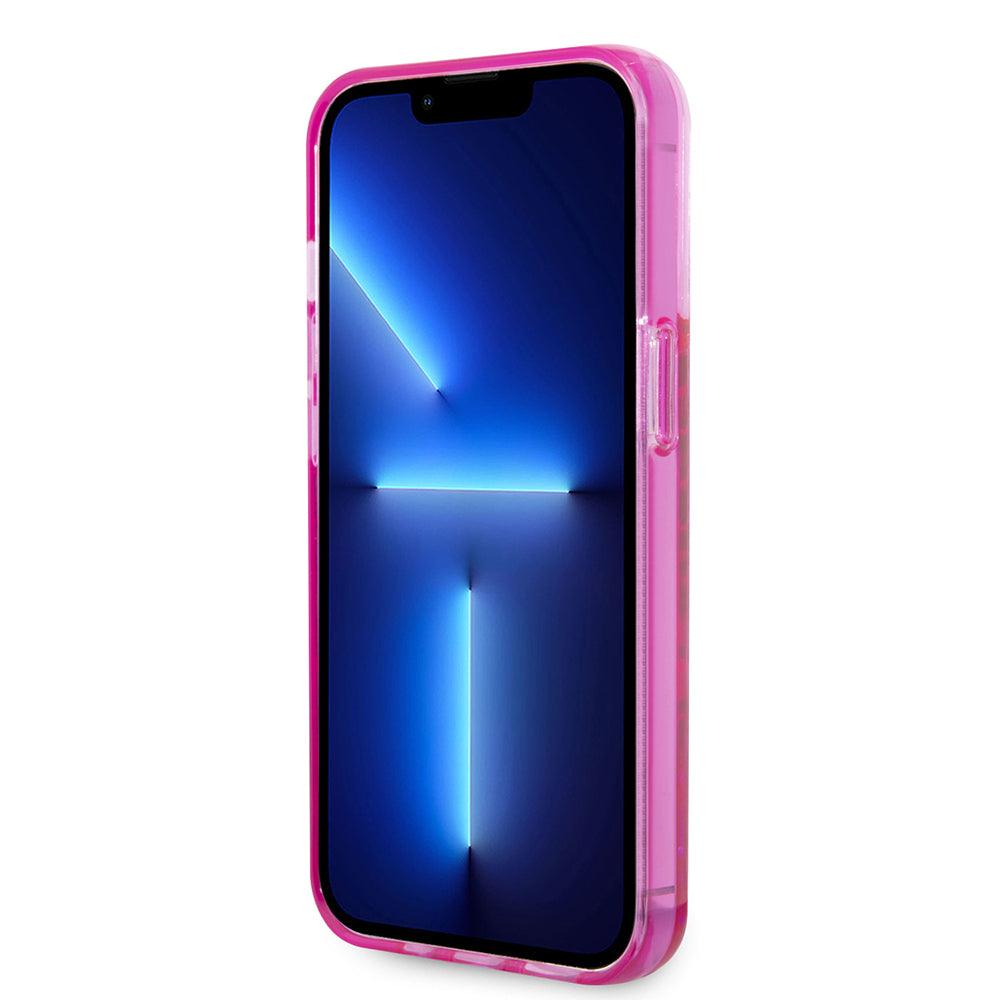 Θήκη για Apple iPhone 14 Pro, Karl Lagerfeld, Liquid Glitter KL Logo, Ροζ