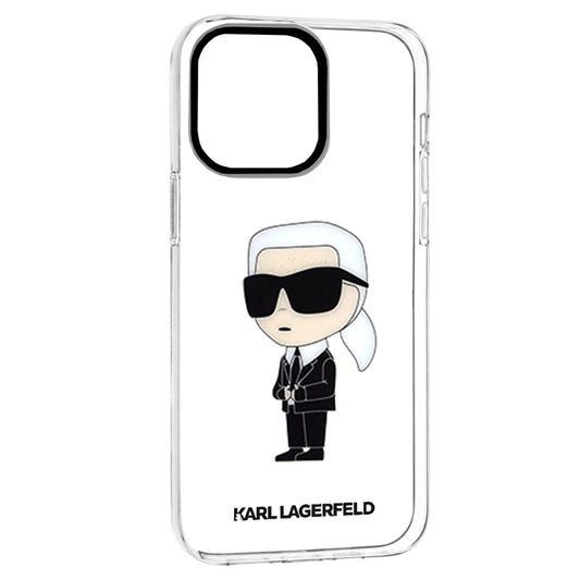 Θήκη για Apple iPhone 14 Pro Max, Karl Lagerfeld, Ikonik Karl, Διάφανη