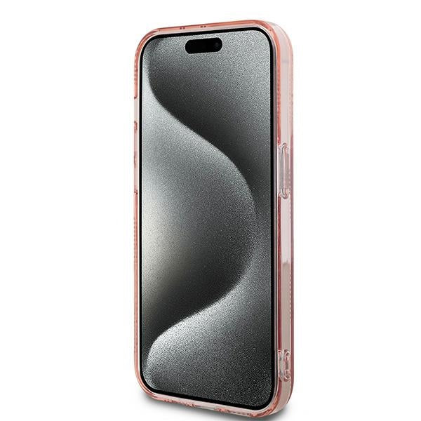 Θήκη για Apple iPhone 14 Pro Max, Karl Lagerfeld, IML Luxury Monogram Choupette's Head, Ροζ