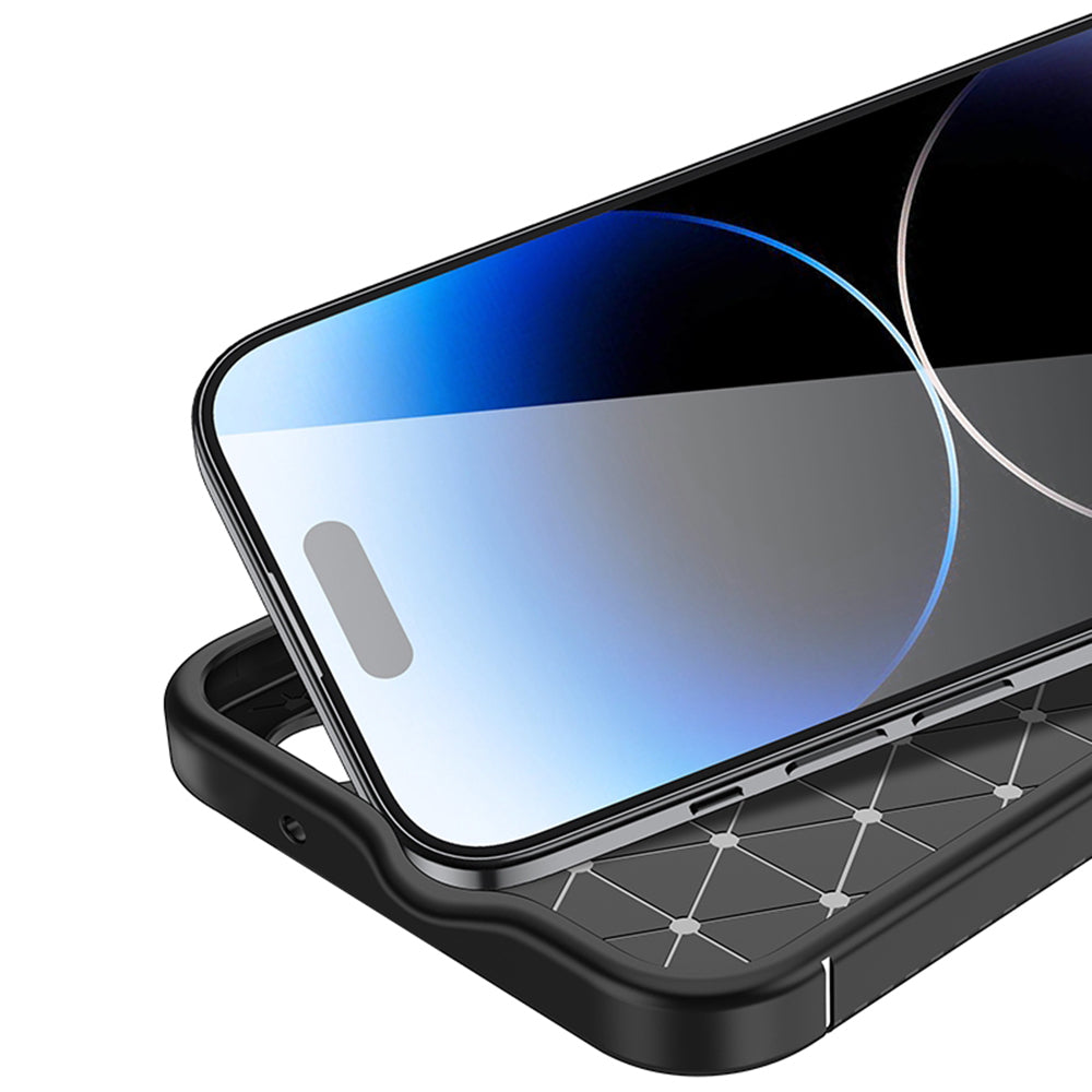 Θήκη για Apple iPhone 14 Pro, Techsuit, CarbonFiber, Μαύρη