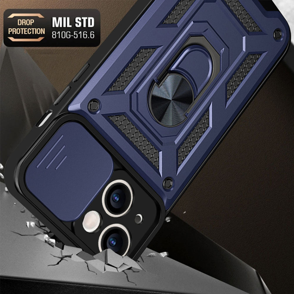 Θήκη για Apple iPhone 14, Techsuit, CamShield, Μπλε