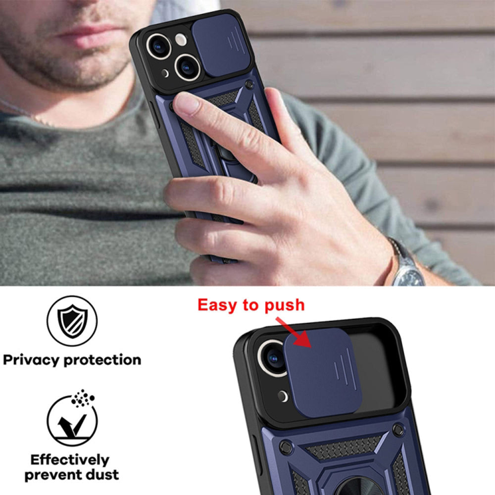 Θήκη για Apple iPhone 14, Techsuit, CamShield, Μπλε